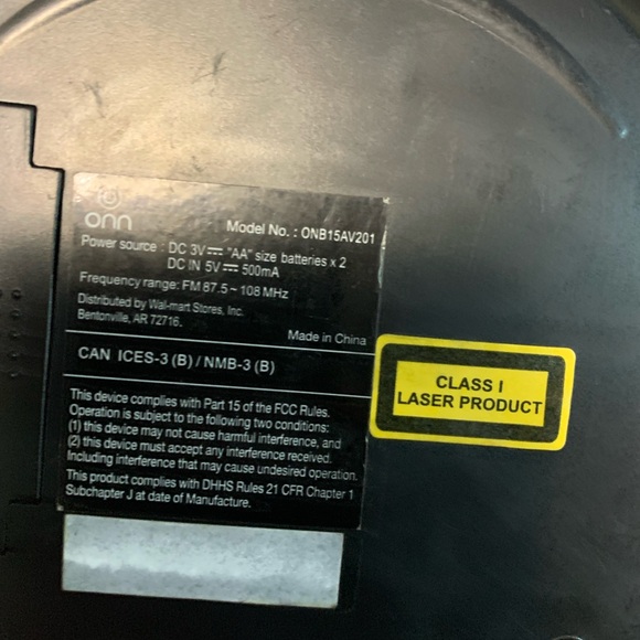 Onn Cd Player Onb15av201 Walkman Cd Player Portable - Picture 2 of 7